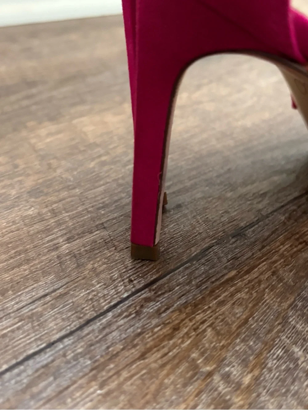 Jessica Simpson Pink and Coral Scalloped High Heel Sandals